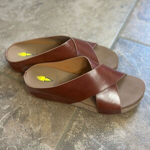 Brown Leather Women's Sandals